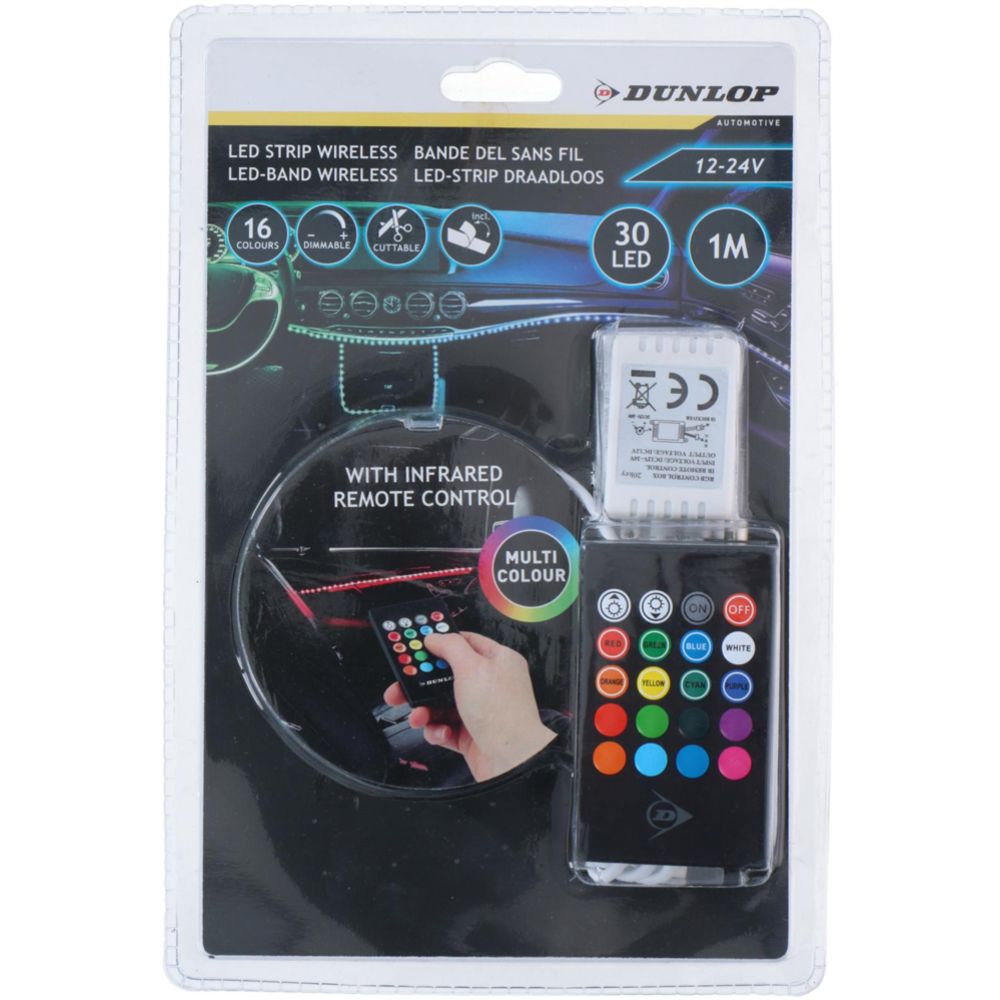 Dunlop LED-ljuslist 1 m 12–24 V