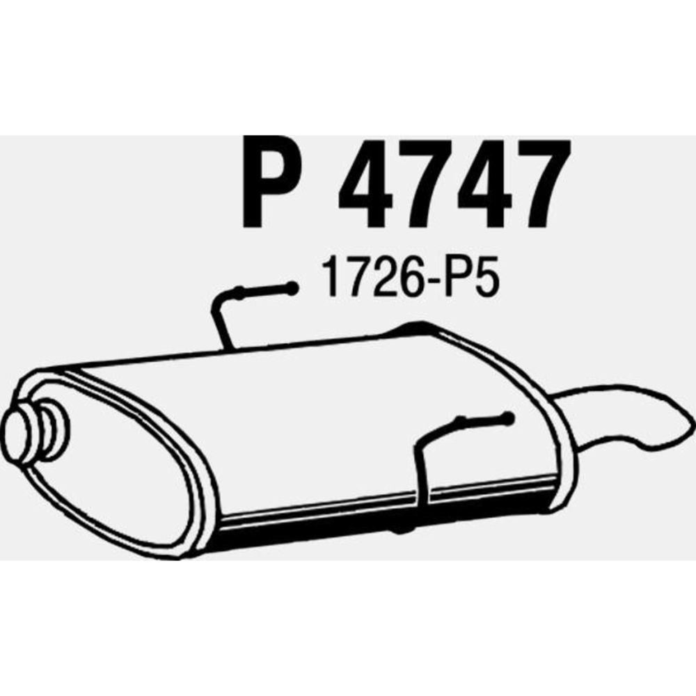 Takaäänenvaimentaja 14-4747