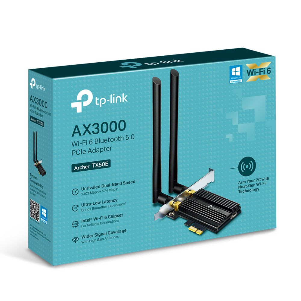 TP-LINK Archer TX50E Wi-Fi 6 verkkokortti
