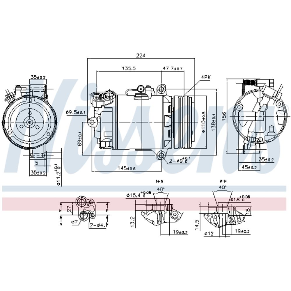 Ilmastointilaitteen kompressori 30-04015