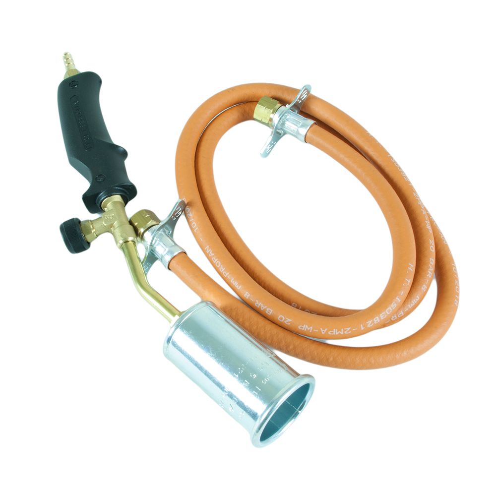 Vedelgaasipõleti 45 mm + 1,5 m voolik 3/8" liitmikega