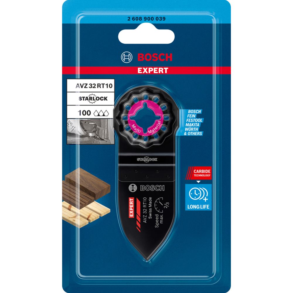 Bosch EXPERT lihvimissõrm AVZ 32 RT10, peen, 32 x 50mm, multifunktsionaalsele tööriistale