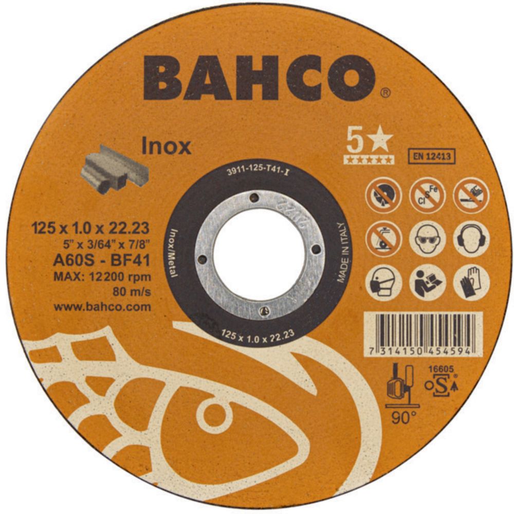 Bahco 3911-125-T41-I lõikeketas 125 x 1,0 mm RT