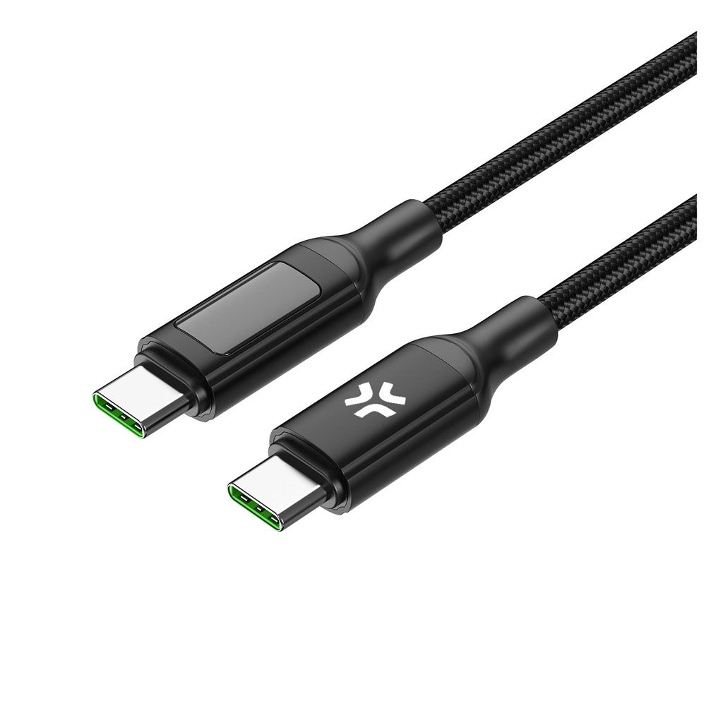 Celly LED-ekraaniga USB-C andmekaabel, 100 W