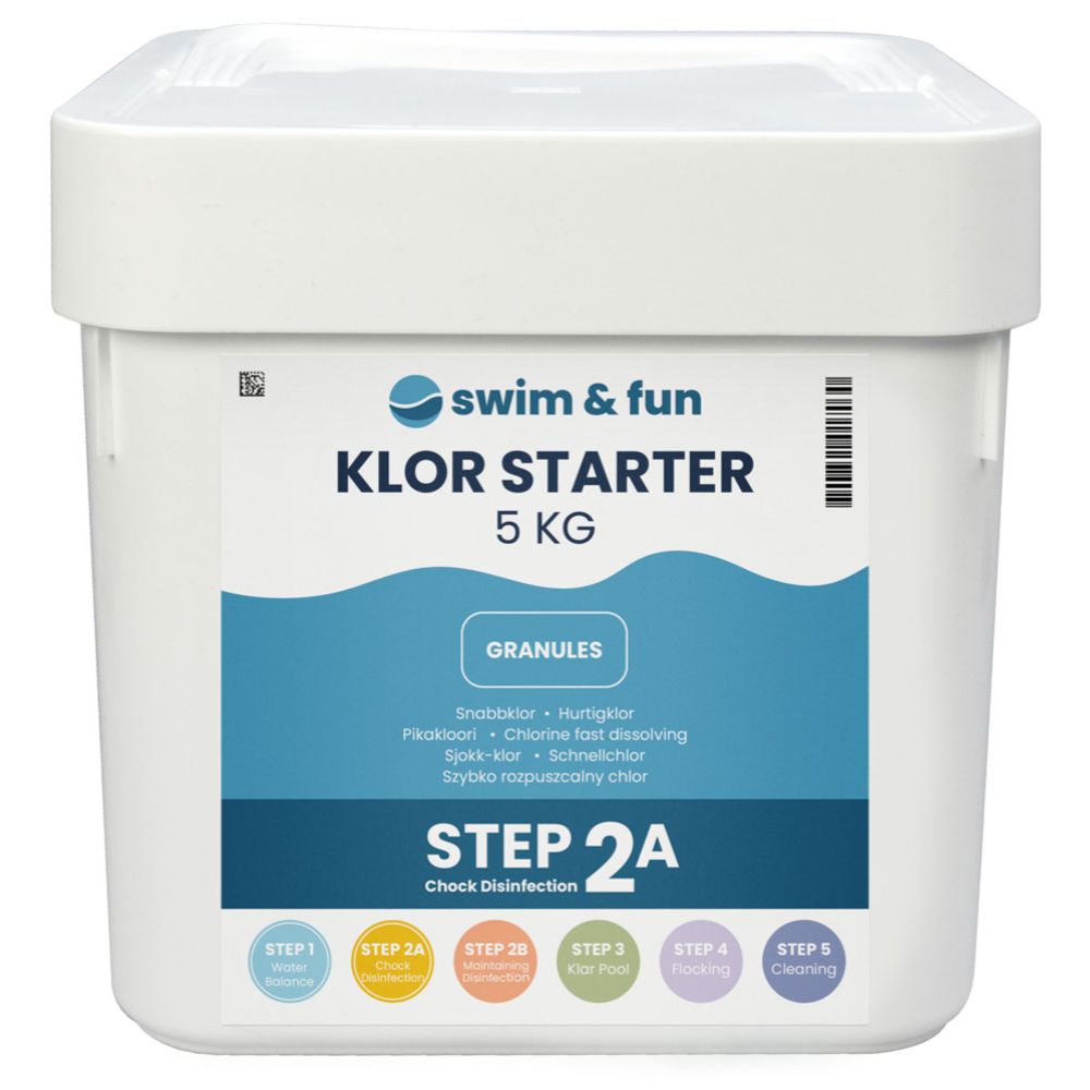 Swim & Fun Klor Starter uima-altaan pikakloori 5 kg