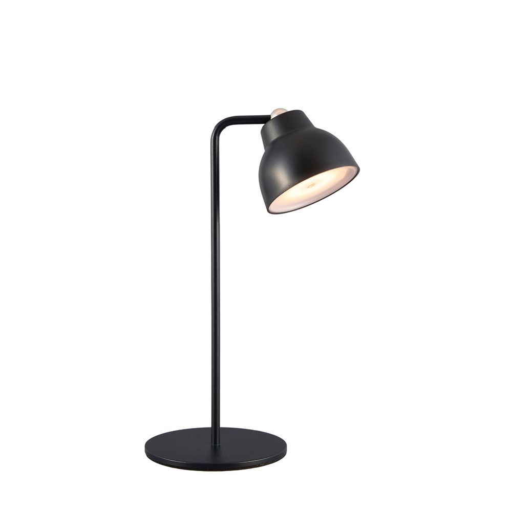 Airam Asle LED-bordslampa Ø 9 cm USB-C 2,5 W 150 lm 3000 K