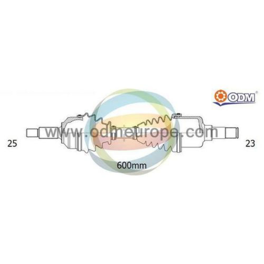 Drivaxel 17-4990