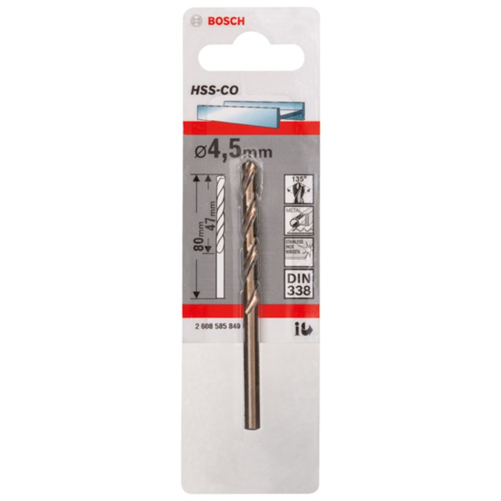 Bosch HSS-Cobolt puur 4,5 mm