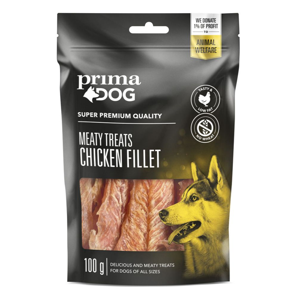 PrimaDog Meaty Treats kycklingfilé 100 g