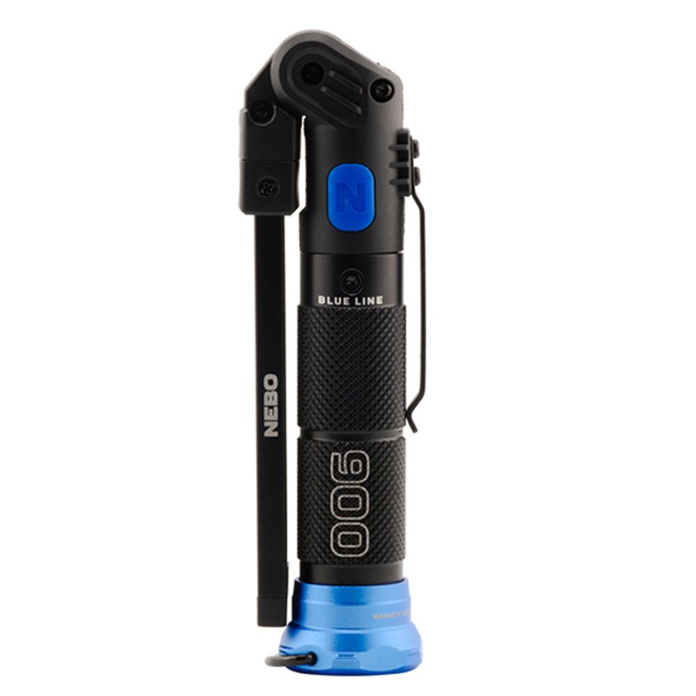 Nebo Blueline 900 Flip Light LED-arbetslampa med UV, laddningsbar 900 lm