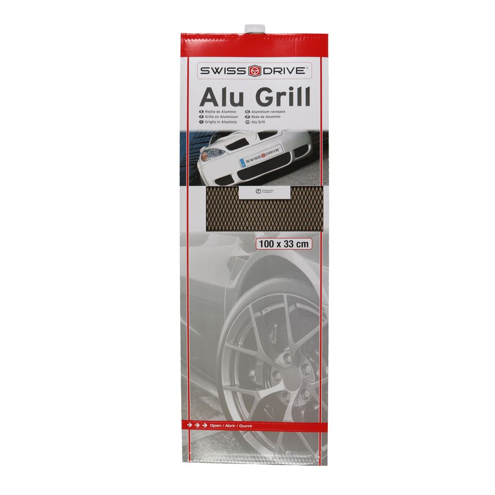 Racesport grillnät till bil svart 33 x 100 cm