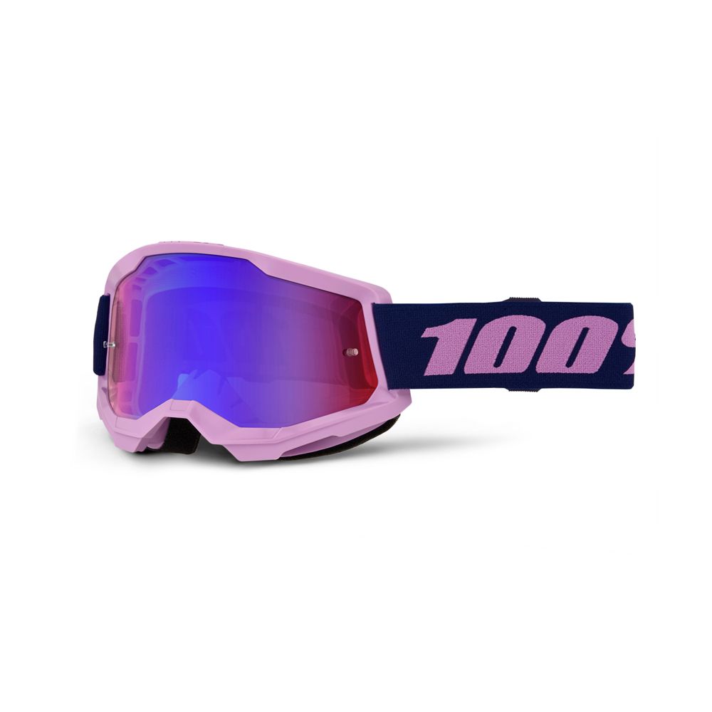 100% Strata 2 Purple sõiduprillid punane/sinine peegelklaas
