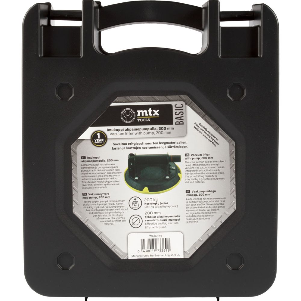 MTX Tools Basic imukuppi alipainepumpulla 200 mm