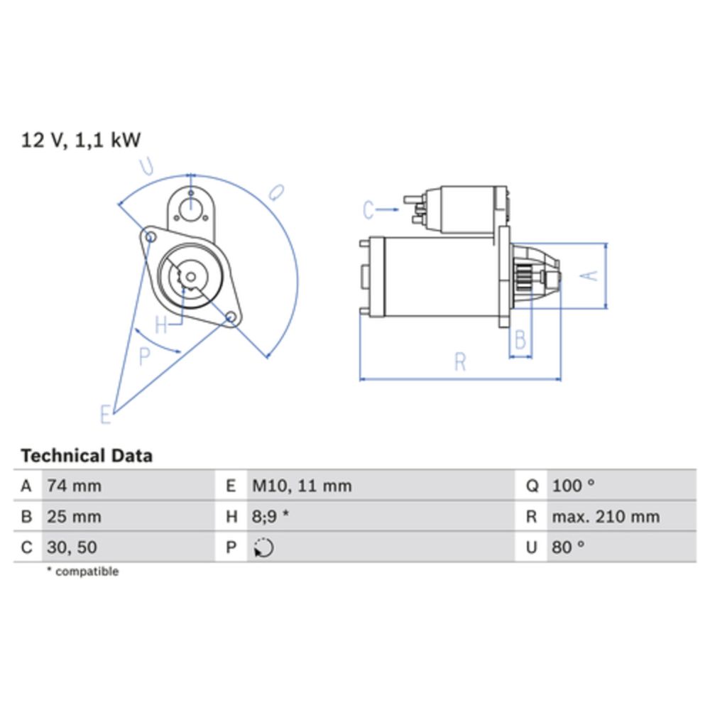 Startmotor 13-00193