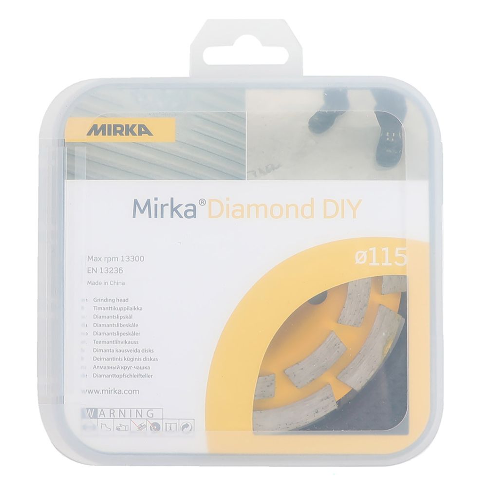 Mirka Diamond DIY diamantslipskål 115 x 22,2 mm 2-R