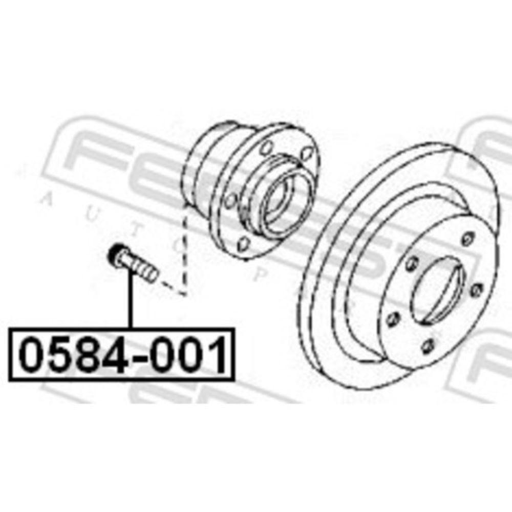 Polt, Hyundai/Kia (M12 x 1,5 x 42,5, boori Ø 12,97 mm)