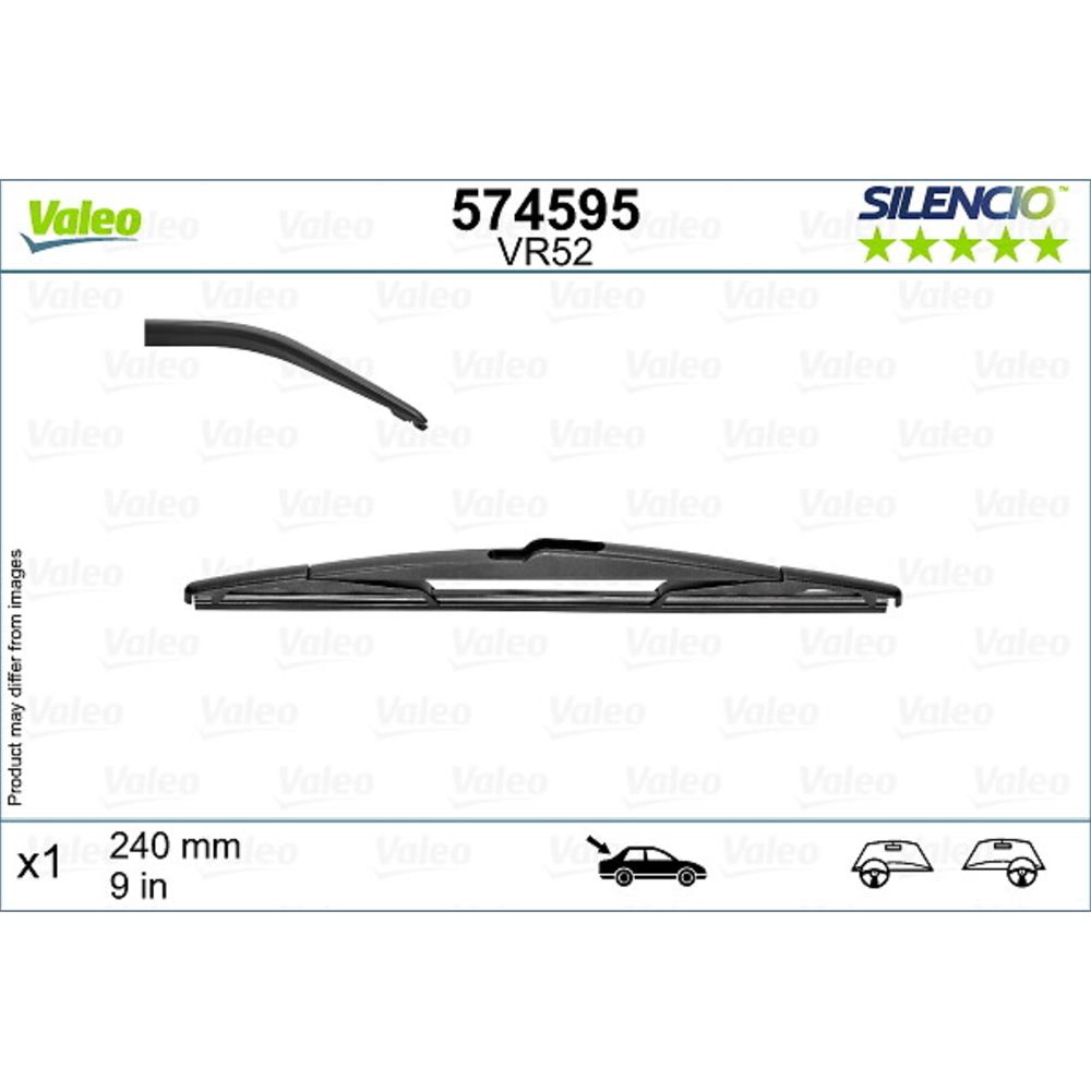 Valeo Silencio VR52 pyyhkijänsulka 24 cm