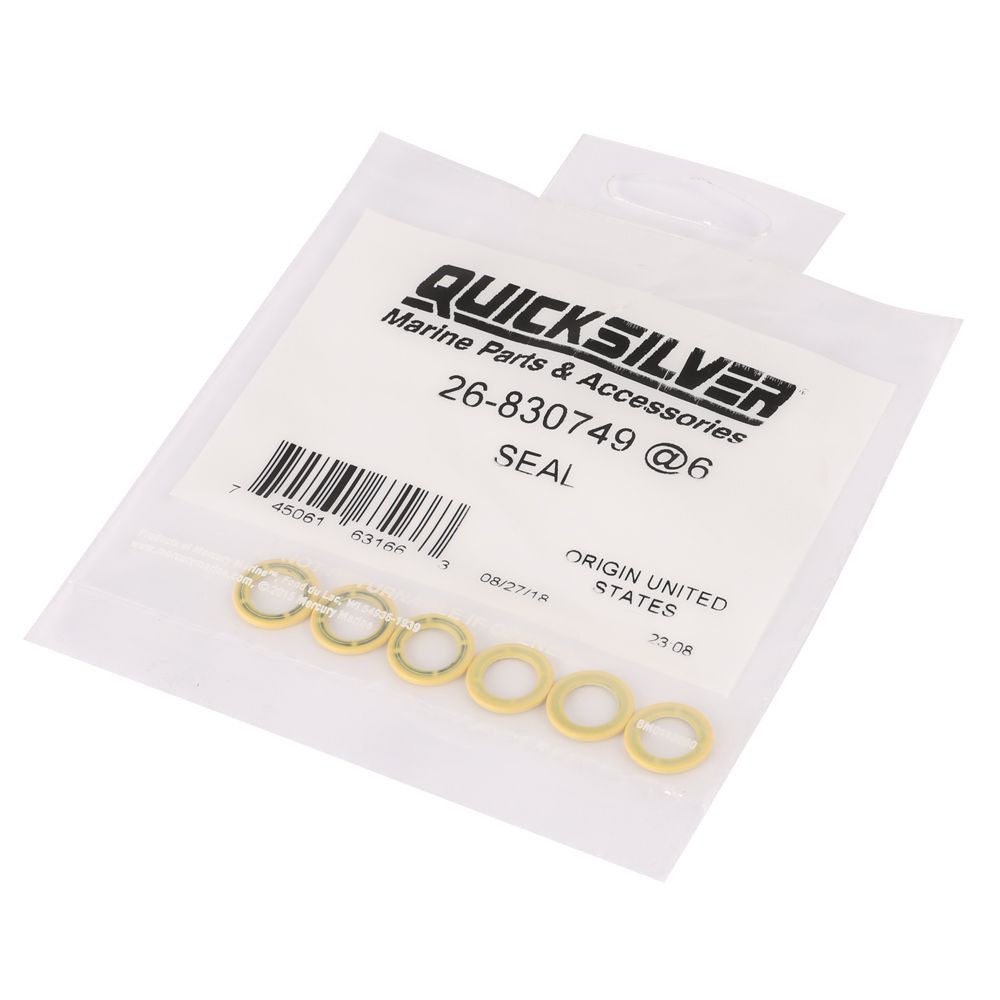 Quicksilver oljepluggspackning till växellåda gul, 6 st.