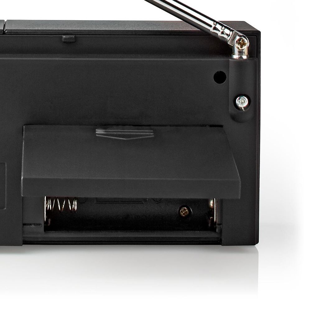 Nedis portabel FM-radio med batteridrift