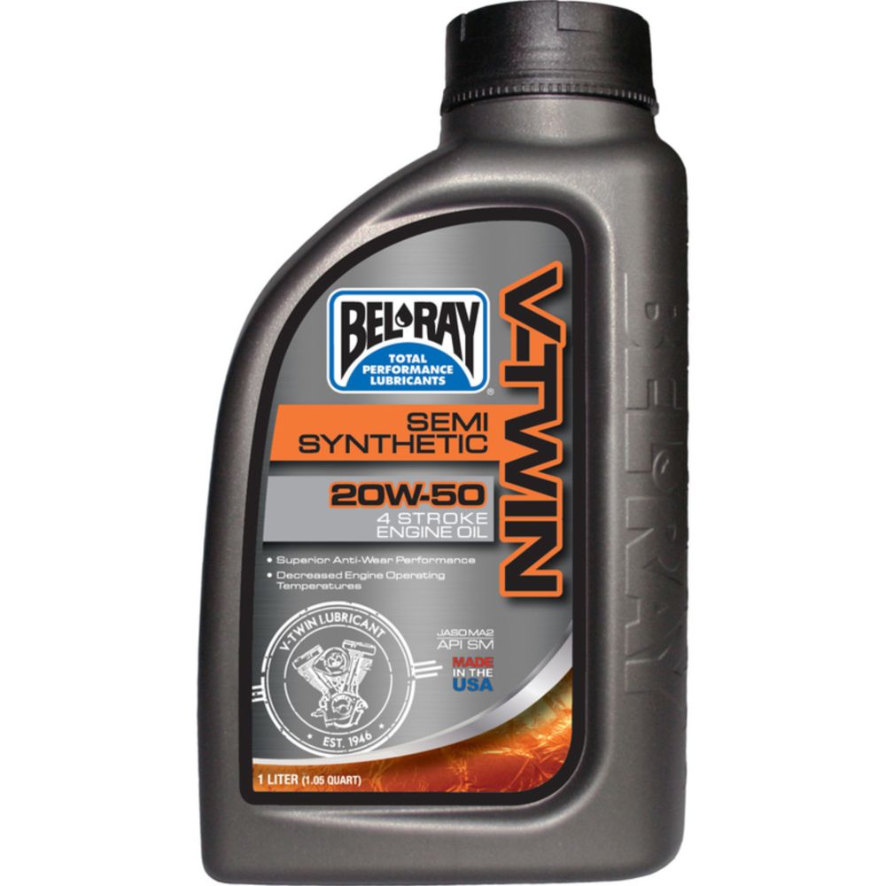 Bel Ray V-Twin 20W-50 motorolja delsyntet 1 l
