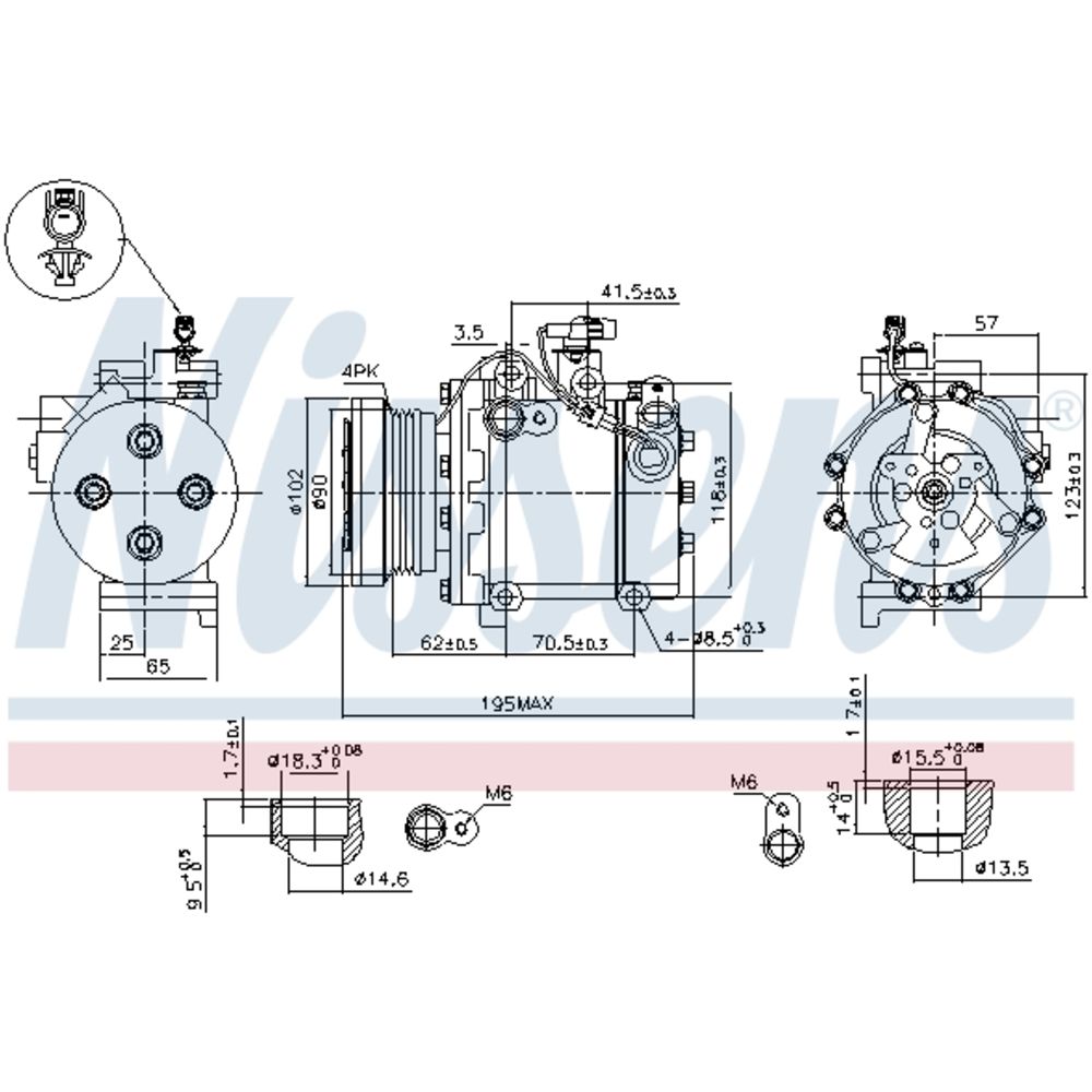 Ilmastointilaitteen kompressori 30-00394