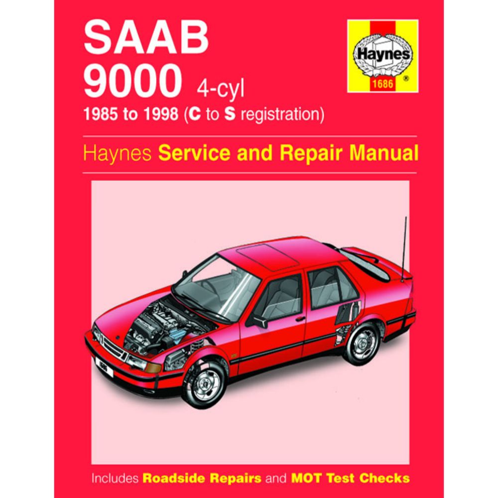 Korjausopas Saab 9000 englanninkielinen