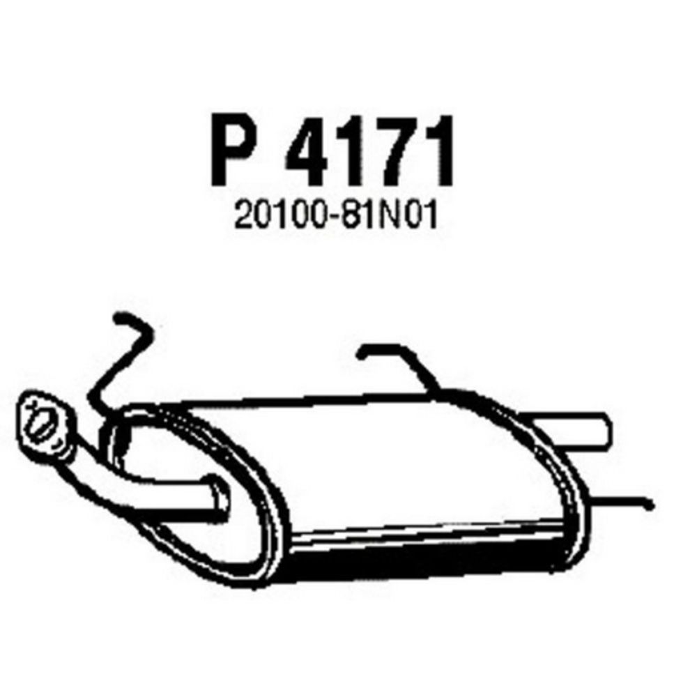 Takaäänenvaimentaja 14-4191