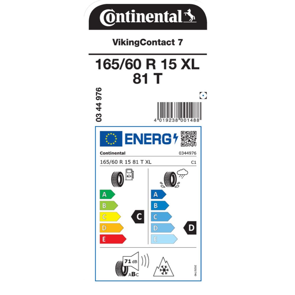 Continental VikingContact 7 165/60 R15 XL 81T