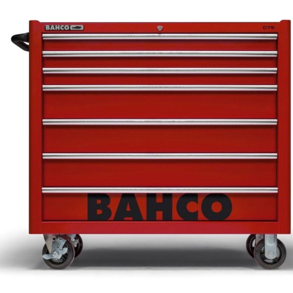 Bahco 1475KXL7RED tööriistakäru C75 punane 7 sahtlit