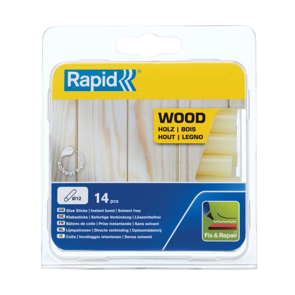 Rapid kuumliimipulk puit ø 12 mm, 95 mm 14 tk