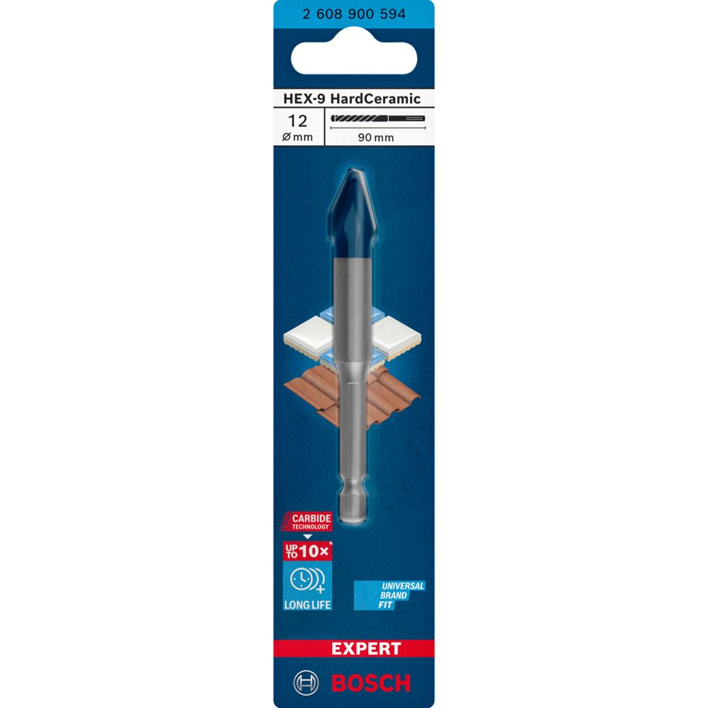 Bosch EXPERT HEX-9 HardCeramic poranterä