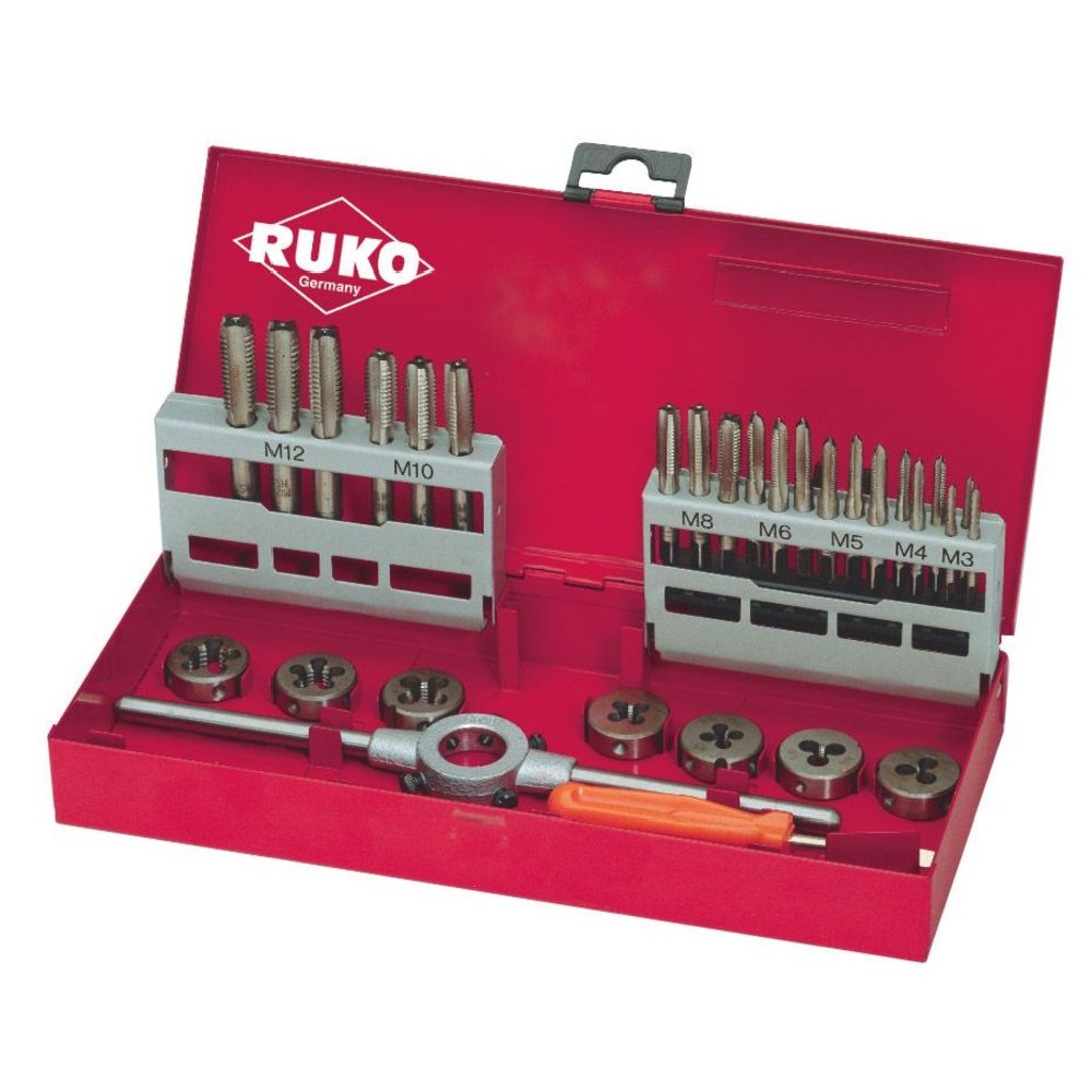 Ruko gängverktygssats M3-M12 31 delar
