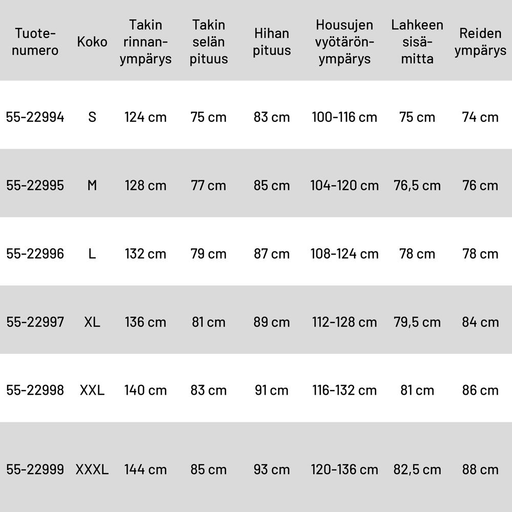 Inuit Freeze 2-os lämpöpuku koko S
