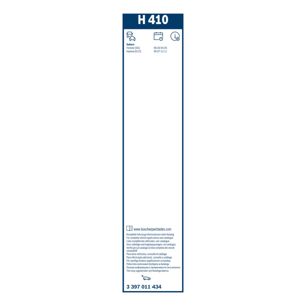 Bosch H410 takalasinpyyhin 40 cm