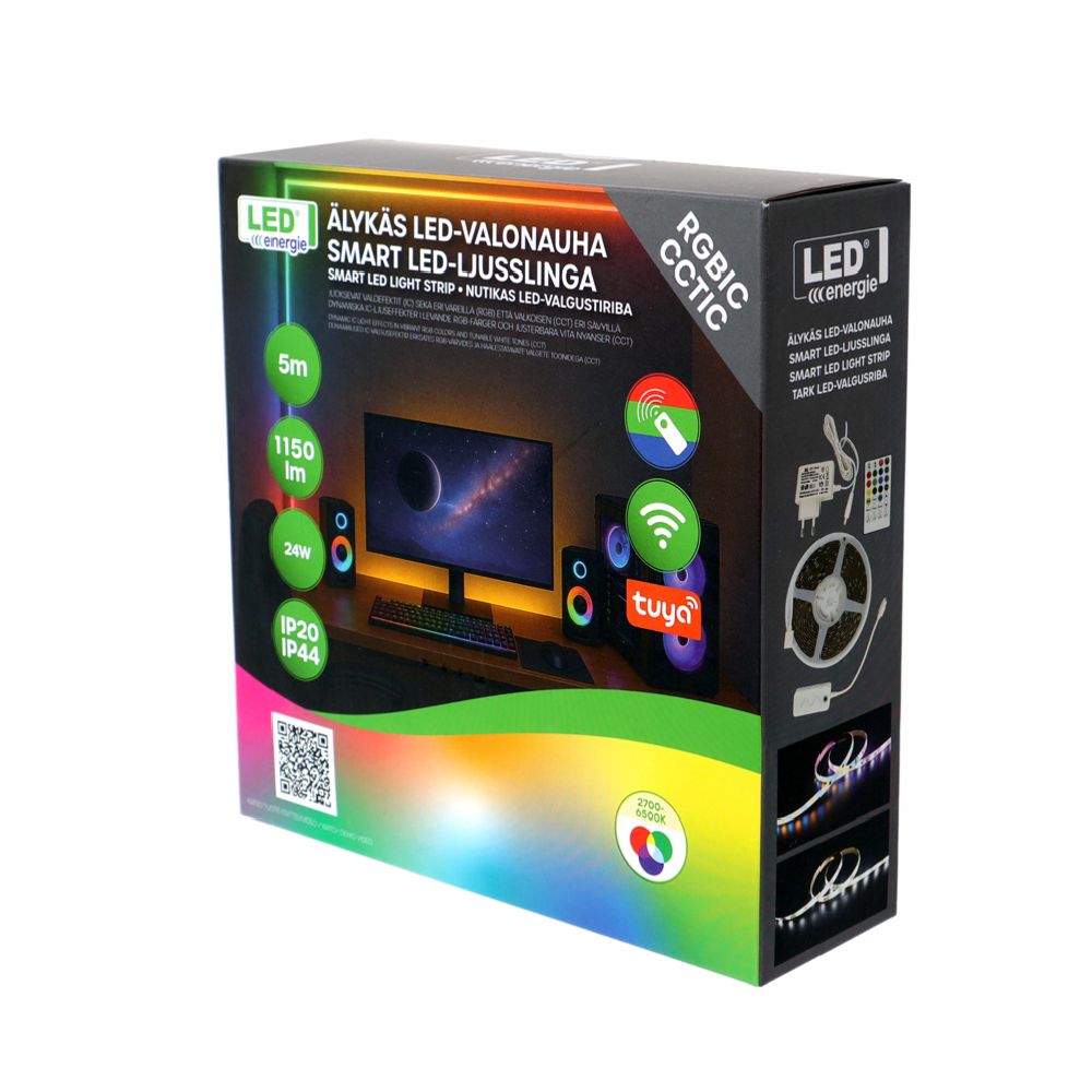 Led Energie Smart RGBIC LED-ljusslinga 5 m