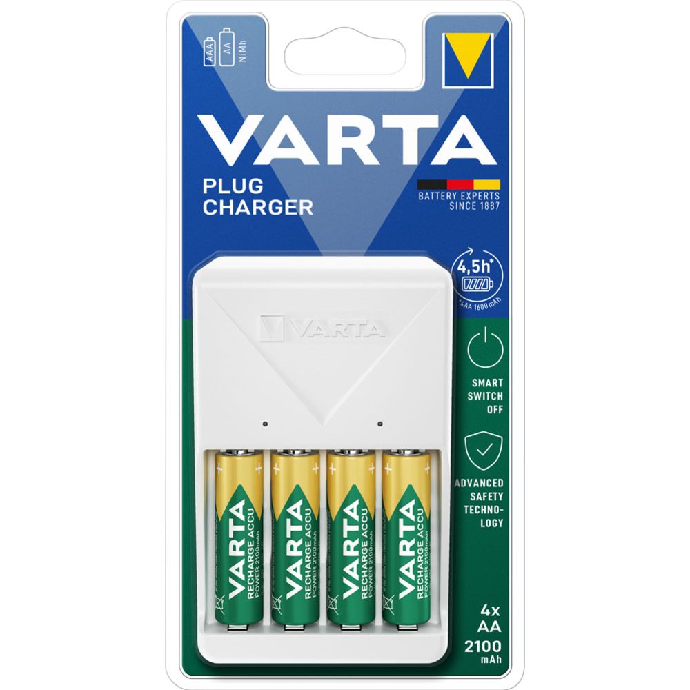 Varta Plug Charger akupatareide laadija