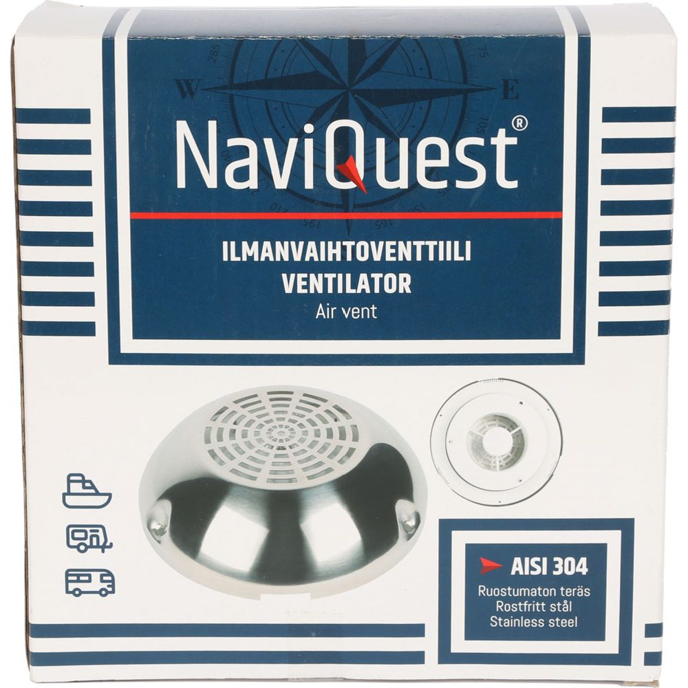Naviquest ilmanvaihtoventtiili AISI 304