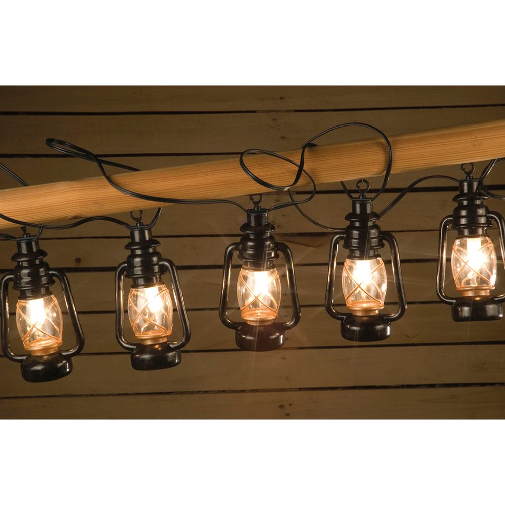 Airam LED-stallykta lampserie 10 st. svart IP44