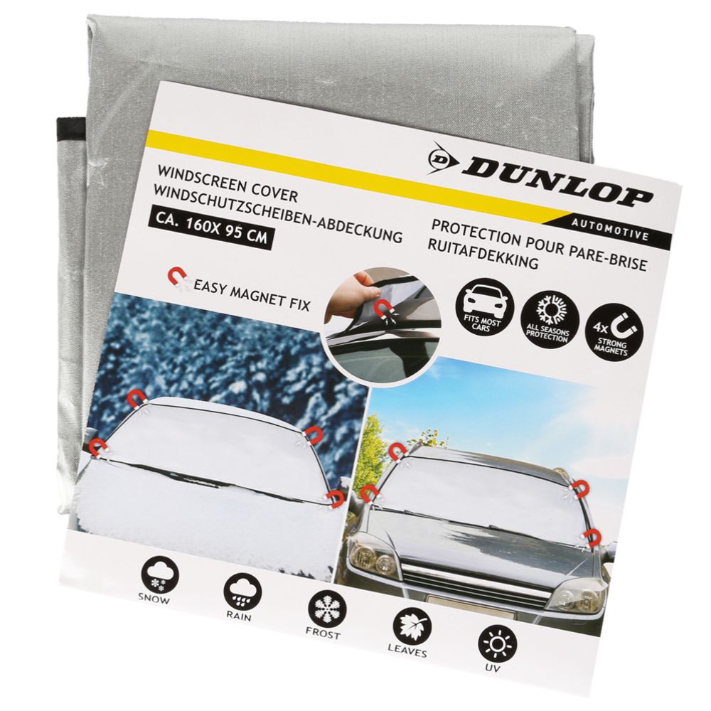 Dunlop vindruteskydd med magnet 160 x 95 cm