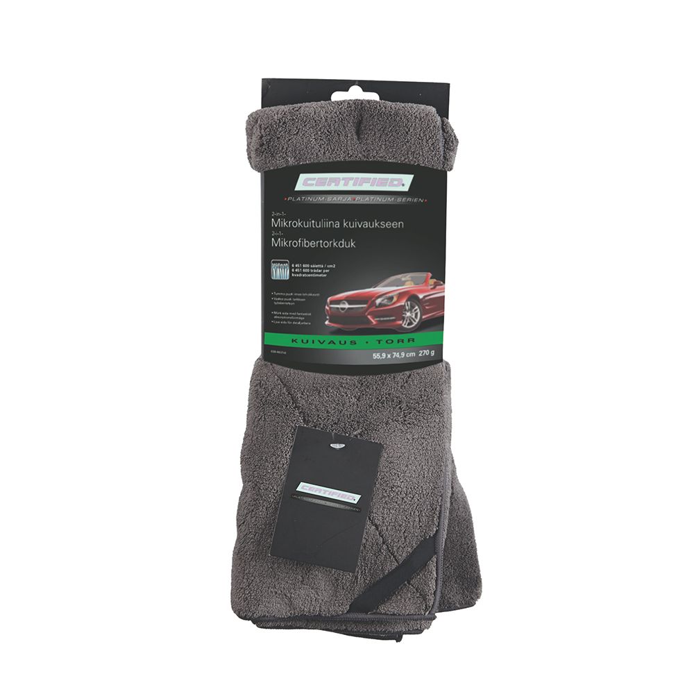 Certified Platinum 2-in-1 mikrofiber torkduk