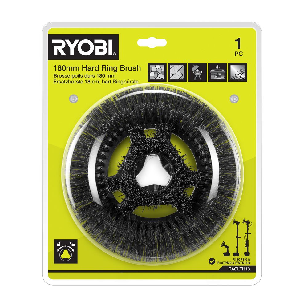 Ryobi ONE+ pesulaitteen kova pesuharja RACLTH18 180 mm