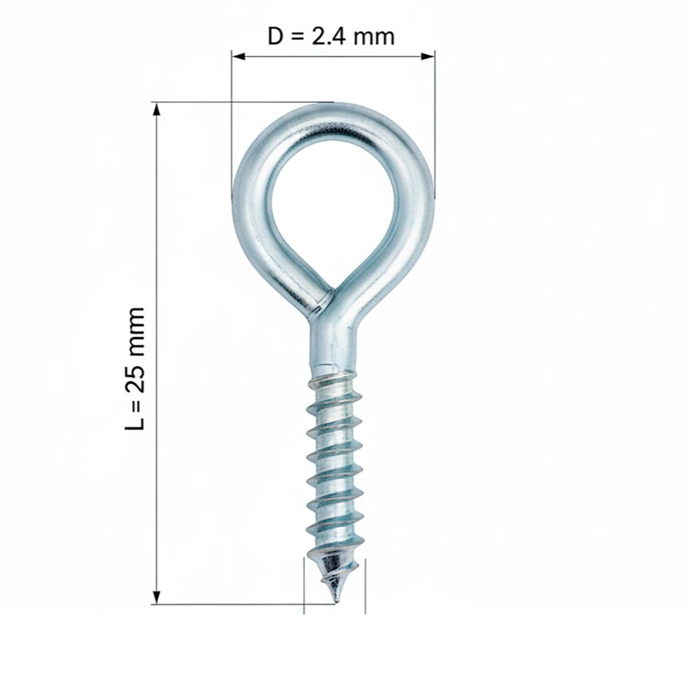 Arctic Design ögelskruvstål 2,4x25 mm 10 st.