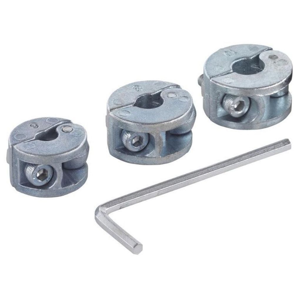 Wolfcraft® poranterän syvyysrajoitin 6, 8 ja 10 mm.