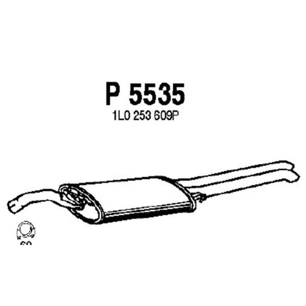 Takaäänenvaimentaja 14-5565