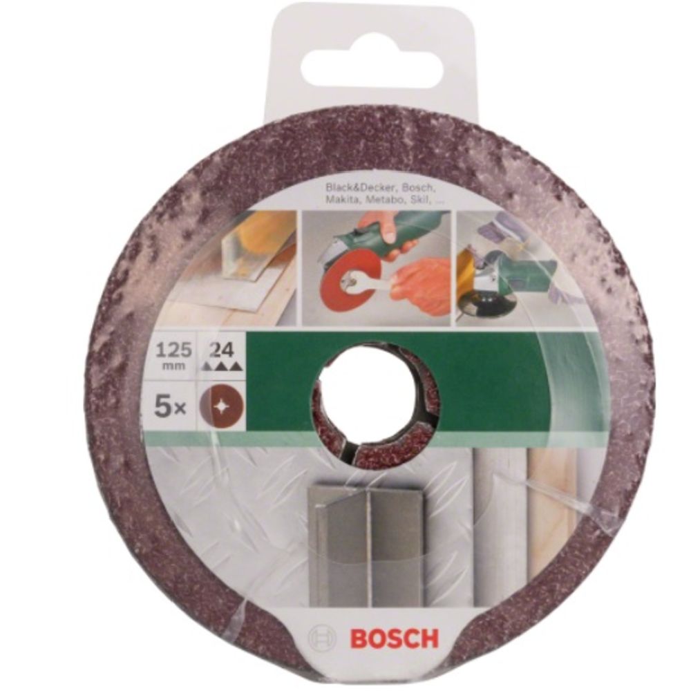 Bosch fiberrondell 125 mm 5 st