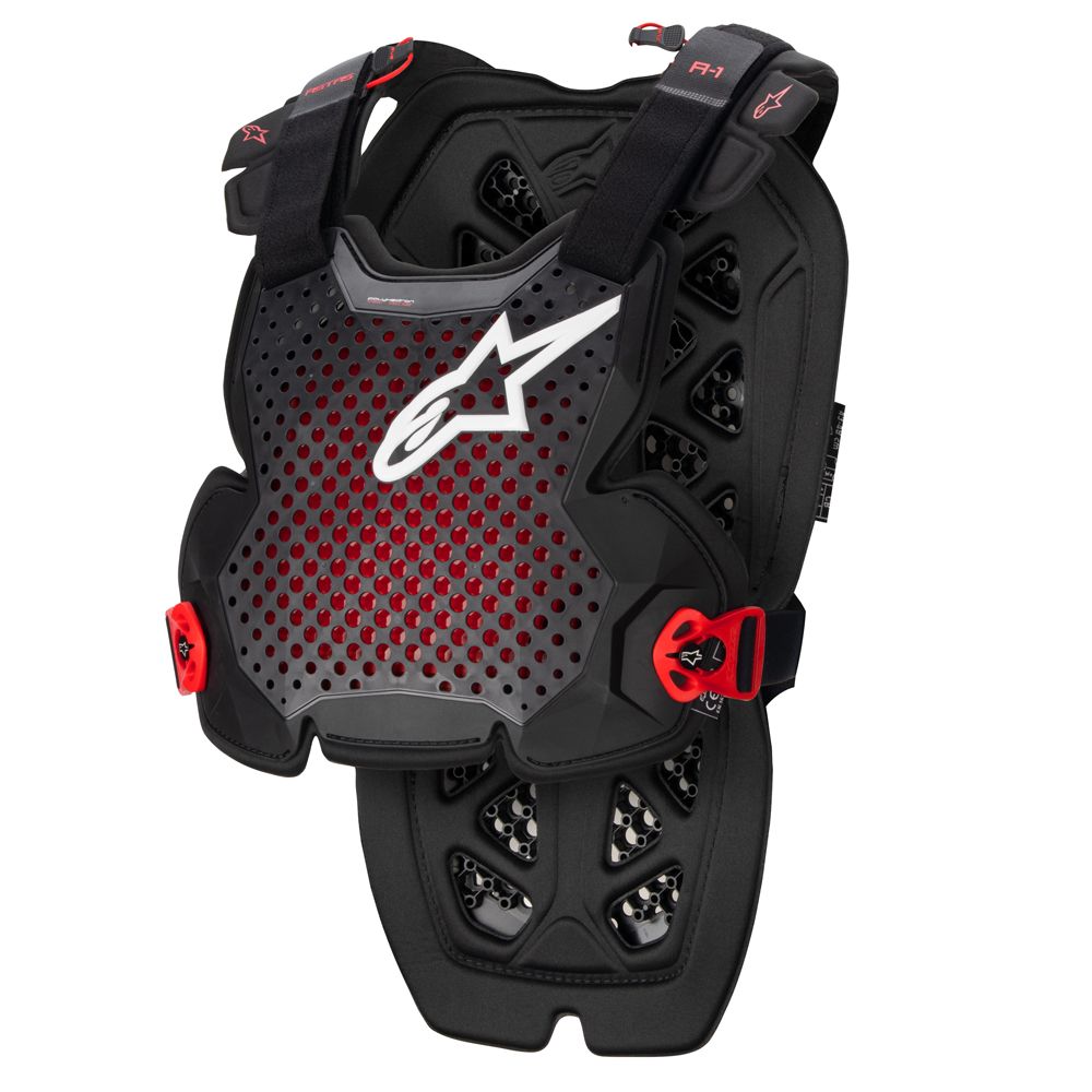 Alpinestars A-1 Pro rinnakaitse, must/punane