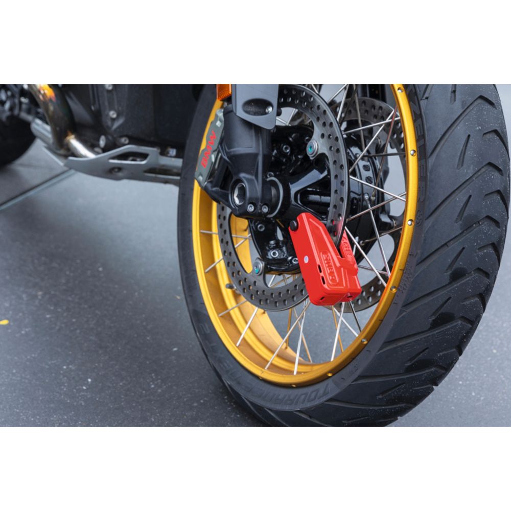 Abus Granit Detecto X-Plus 8077 2.0 skivbromslås med larm röd