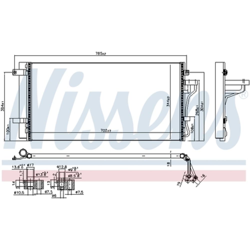 Ilmastointilaitteen lauhdutin 30-04031