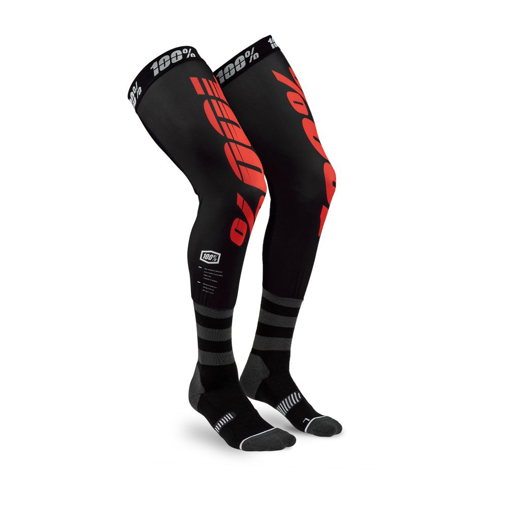 100% Rev motocrosstrumpor svart/röd