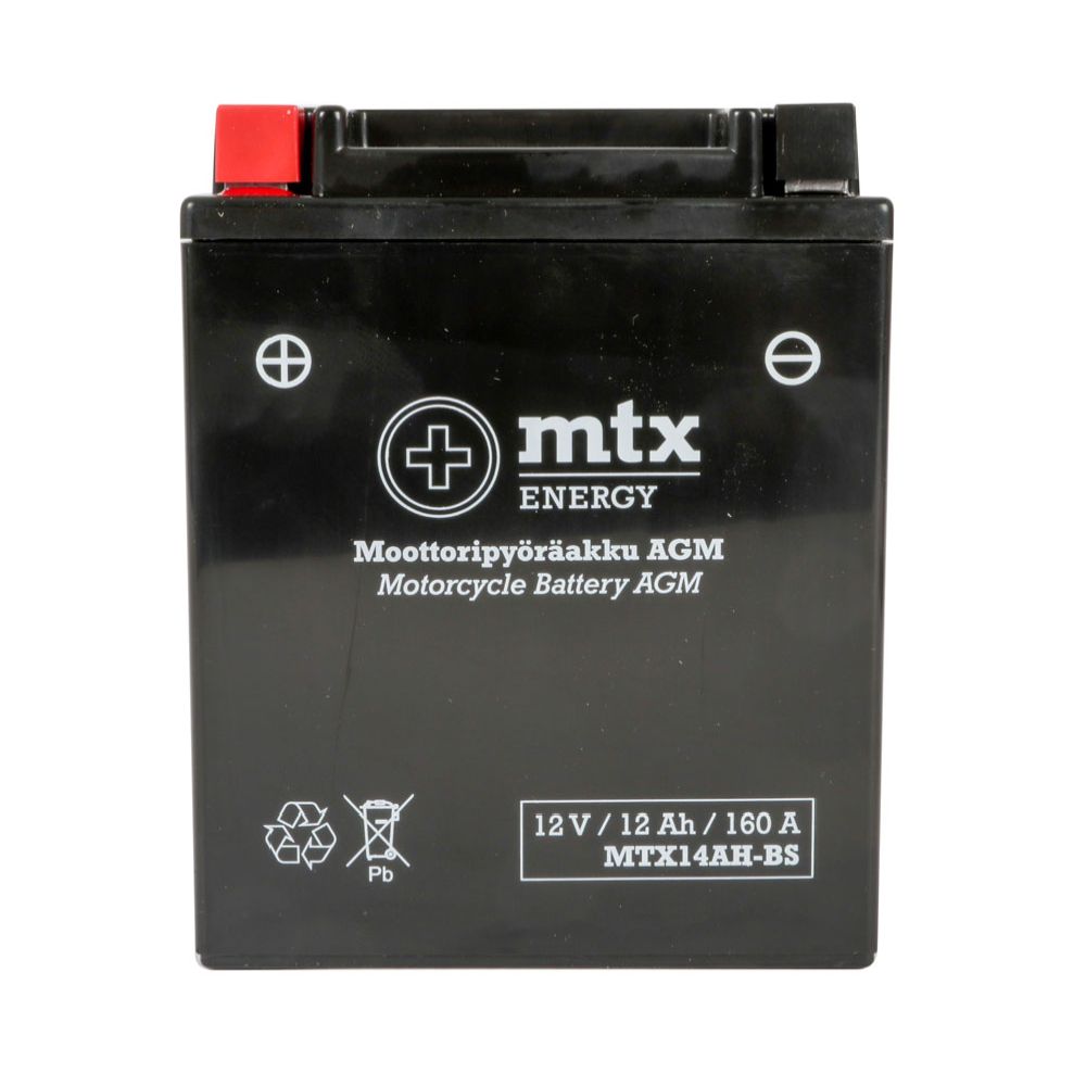 MTX Energy mootorratta aku 12 V 12 Ah "MTX14AH-BS" (P134 x L90 x K166 mm)